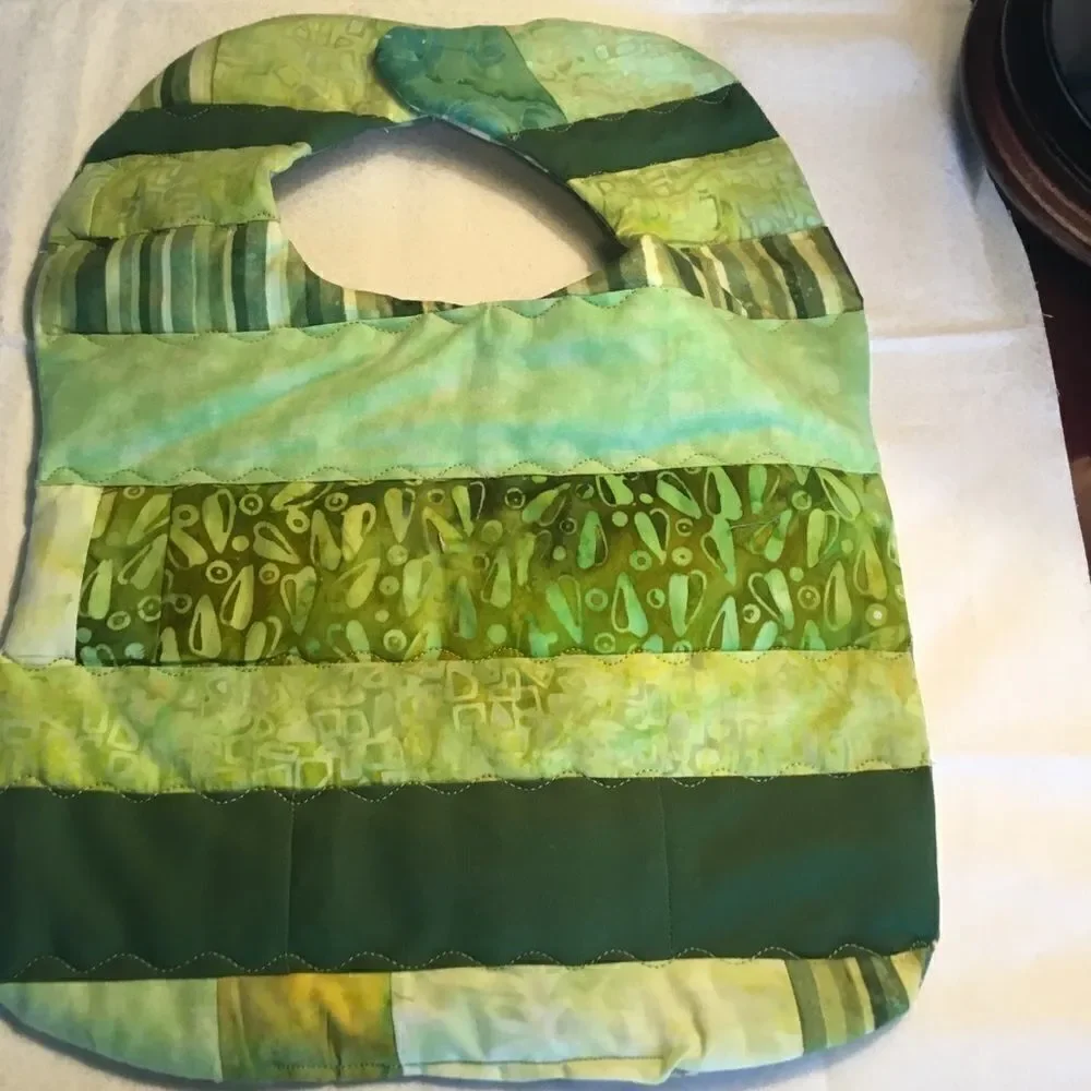 3/$25 or $12 ea. NWT Handmade Reversible Quilted Baby Bib. 3/$25.